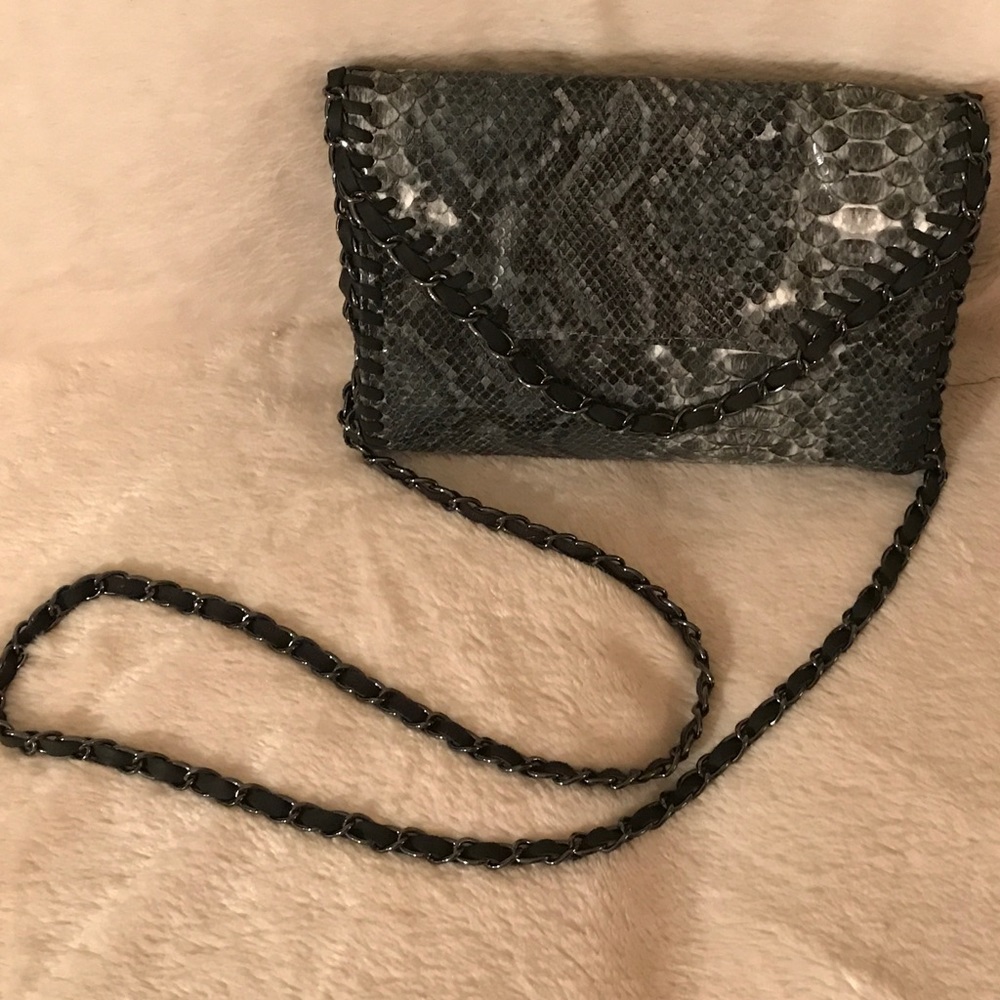 Sondra Roberts Faux Snake Crossbody